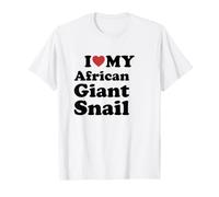 I Love African Giant Snail Maglietta