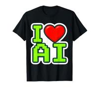 I Love AI Heart Ingegnere Specialista di Intelligenza Artificiale Maglietta