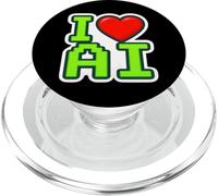 I Love AI Heart Ingegnere Specialista di Intelligenza Artificiale PopSockets PopGrip per MagSafe
