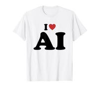 I Love AI Maglietta