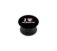 I Love Alberta Canada Cuore Bandiera PopSockets PopGrip Adesivo