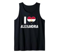 I Love Alexandria Heart Design - Pride Patriottico Egiziano Canotta