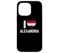 I Love Alexandria Heart Design - Pride patriottico egiziano Custodia per iPhone 14 Pro Max