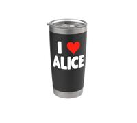 I Love Alice - Cuore Bicchiere termico in acciaio inox doppia parete