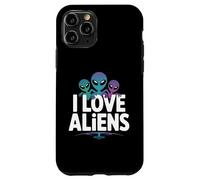 I Love Aliens Outer Space Adventure Custodia per iPhone 11 Pro