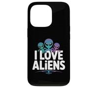 I Love Aliens Outer Space Adventure Custodia per iPhone 13 Pro