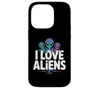 I Love Aliens Outer Space Adventure Custodia per iPhone 14 Pro