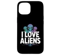 I Love Aliens Outer Space Adventure Custodia per iPhone 15