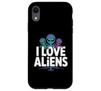 I Love Aliens Outer Space Adventure Custodia per iPhone XR