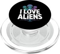 I Love Aliens Outer Space Adventure PopSockets PopGrip per MagSafe