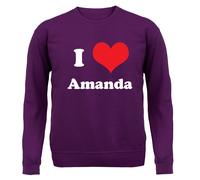I Love Amanda - Adulti Felpa con Cappuccio/Maglione - TV Show Bgt Holden Talent