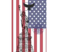 I Love America Composition Notebook: Lined notebook with the Statue of Liberty for school or work