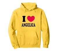 I Love Angelica Felpa con Cappuccio
