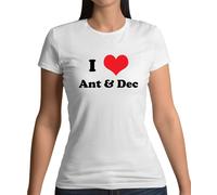 I Love Ant & Dec - T-Shirt - Divertente Celebrità TV Duo Della Giungla