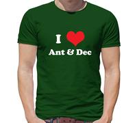 I Love Ant & Dec - T-Shirt - Divertente Celebrità TV Duo Giungla
