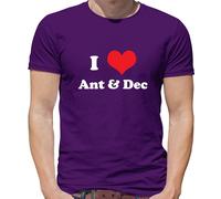 I Love Ant & Dec - T-Shirt - Divertente Celebrità TV Duo Giungla