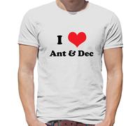 I Love Ant & Dec - T-Shirt - Divertente Celebrità TV Duo Giungla