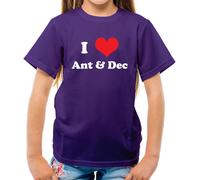 I Love Ant & Dec - T-Shirt - Divertente Celebrità TV Duo Jungle