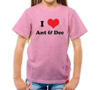 I Love Ant & Dec - T-Shirt - Divertente Celebrità TV Duo Jungle