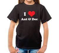 I Love Ant & Dec - T-Shirt - Divertente Celebrità TV Duo Jungle