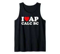 I Love AP Calc BC I Heart AP Calc BC Divertente AP Calcolo BC Canotta