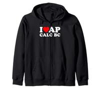 I Love AP Calc BC I Heart AP Calc BC Divertente AP Calcolo BC Felpa con Cappuccio
