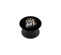 I Love Art Artist Painter pittura colorata PopSockets PopGrip Adesivo
