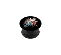 I Love Art Artist Painter pittura colorata PopSockets PopGrip Adesivo