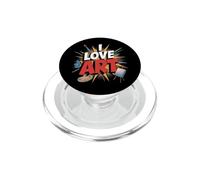 I Love Art Artist Painter pittura colorata PopSockets PopGrip per MagSafe