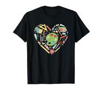 I Love Art Cuore Design per Artisti Pittori Arte Amanti Maglietta