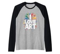 I Love Art - Pennelli creativi Maglia con Maniche Raglan