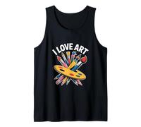 I Love Art - Pennelli e palette appassionati Canotta