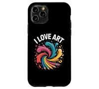 I Love Art - Vernice colorata con disegno a spruzzi Custodia per iPhone 11 Pro