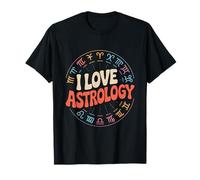 I Love Astrology Zodiac Oroscopo Design Maglietta