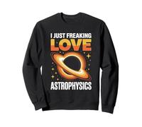I Love Astrophysics Starry Galaxy Heart Space Felpa