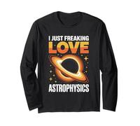 I Love Astrophysics Starry Galaxy Heart Space Maglia a Manica