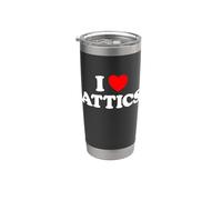 I Love Attic - Ventilatore da loft in stile antico Bicchiere termico in acciaio inox doppia parete