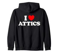 I Love Attic - Ventilatore da Loft in Stile Antico Felpa con Cappuccio