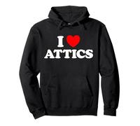 I Love Attic - Ventilatore da Loft in Stile Antico Felpa con Cappuccio