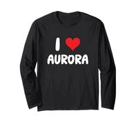 I Love Aurora - Cuore Maglia a Manica
