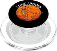 I Love Autumn Dinosaur, Autunno T-Rex, Autunno 2022 PopSockets PopGrip per MagSafe