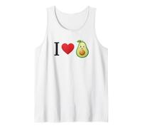 I Love Avocado Cuore Carino Personaggio Divertente Salute Stile Canotta