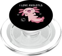 I Love Axolotls - Cute Amphibian Salamander Cartoon Graphic PopSockets PopGrip per MagSafe