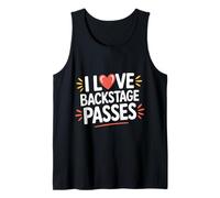I Love Backstage Passes Concert Music Event Access |- Canotta