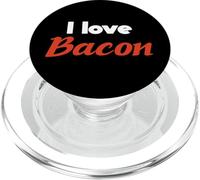 I love bacon, bacon day, Vintage Funny Gym per le donne curvy PopSockets PopGrip per MagSafe