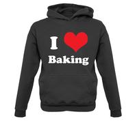 I Love Baking - Bambini Felpa con Cappuccio/Maglione - Bake Torta Cakes Pasta