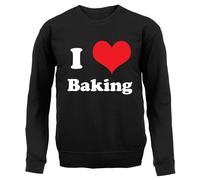 I Love Baking - Bambini Felpa con Cappuccio/Maglione - Bake Torta Cakes Pasta