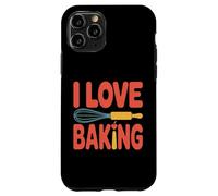 I Love Baking Frusta Mattarello Design Carino Custodia per iPhone 11 Pro