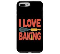 I Love Baking Frusta Mattarello Design Carino Custodia per iPhone 7 Plus/8 Plus