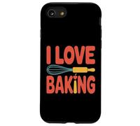 I Love Baking Frusta Mattarello Design Carino Custodia per iPhone SE (2020) / 7/8